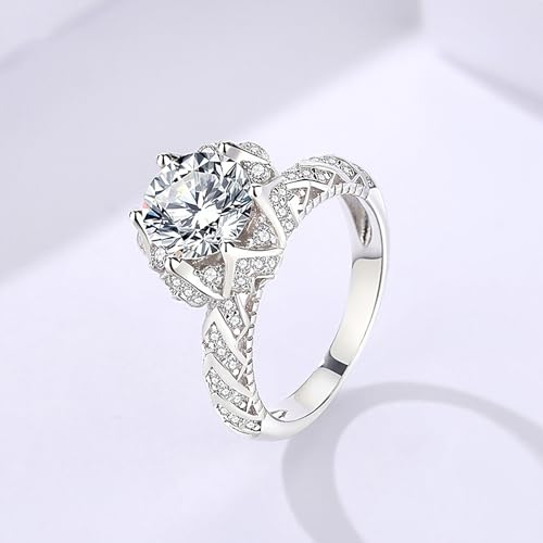 Luxurious 2 Carat Diamond Engagement Ring | Distinctive Design | Flawless D-Color, Excellent Cut | Ultimate Fashion Gift for Her4