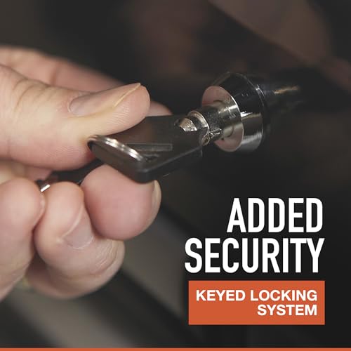 Ironton Mobile Tool Chest, Slide Top Tool Cart Made of Rust-Resistant Powder-Coat Finish, Mobile with Fully Opening Lid, Four Locking Drawers, Rolling Tool Carts Tool Cart with Drawers