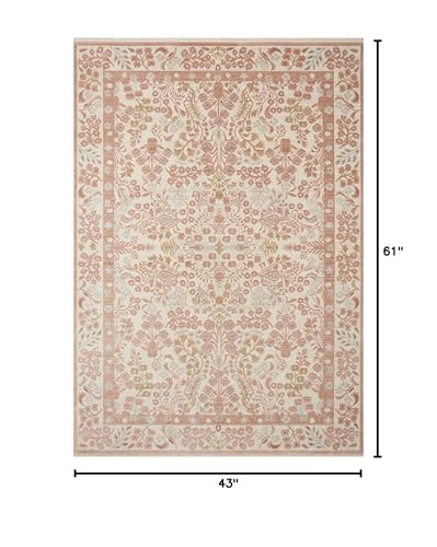 Tapete decorativo Loloi Rifle Paper Co Holland Blush miniatura 2