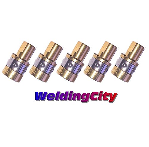 Weldingcity 5-Pk Mig Welding Gun Contact Tip Adapter Gas Diffuser 169716/770402 For 100-150A Miller Migmatic M-Series Hobart H-Series Mig Guns #TOP1