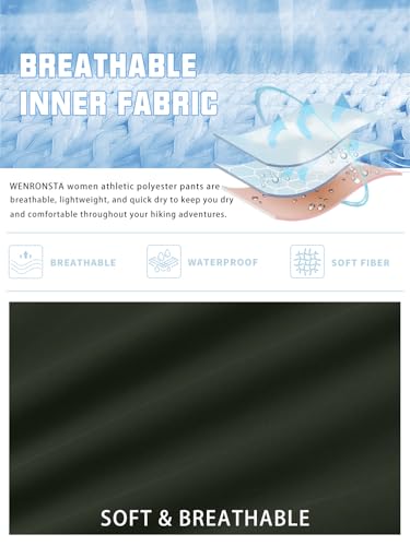 Women's Cargo Capris Hiking Pants Lightweight Quick Dry Summer Travel Athletic Outdoor Elastic Waist Loose Casual4