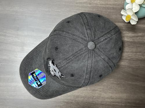 Image of Opossum Possum Hat for Men Women, Embroidered Adjustable Dad Cap | Animal Lover Gift Idea, Outdoor Casual Wear Cap, Soft Washed Cotton, Adjustable Fit Closure