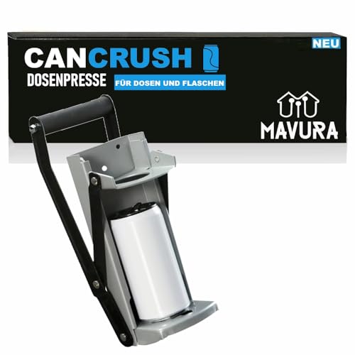 MAVURA CANCRUSH Dosenpresse mit Flaschenöffner für Große Dosen Metall