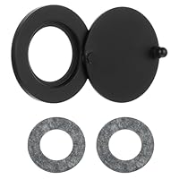 YQQYG Türspion Abdeckung Schwarz Türlochabdeckung mit Selbstklebendem, Türspion Ohne Bohren, Gucklochabdeckung für Hotel, Zuhause, Wohnungstür, Büro