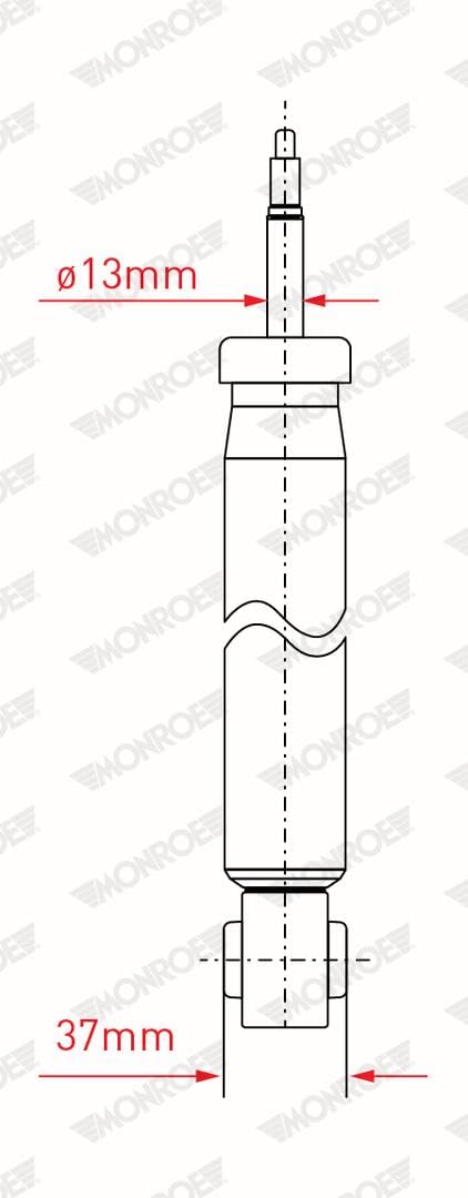 MONROE SHOCK ABSORBER | G1057 | REAR | FOR AUDI A3 2003-2013 | OE-MATCHING QUALITY | SMOOTH RIDE & CONTROL