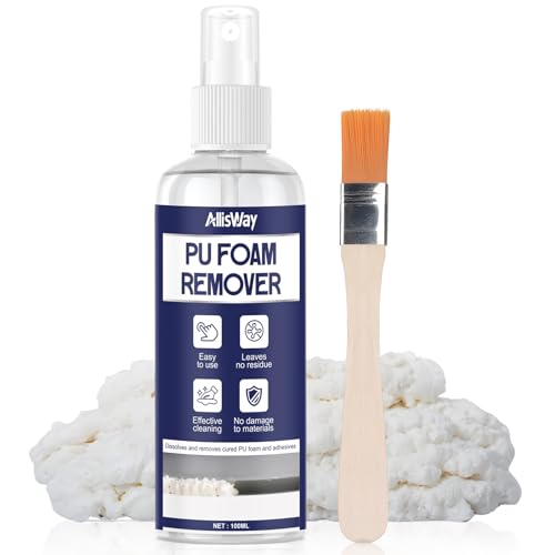 AllisWay Limpiador Espuma Poliuretano Foam Cleaner Disolvente Universal Elimina de Fresca Superficies