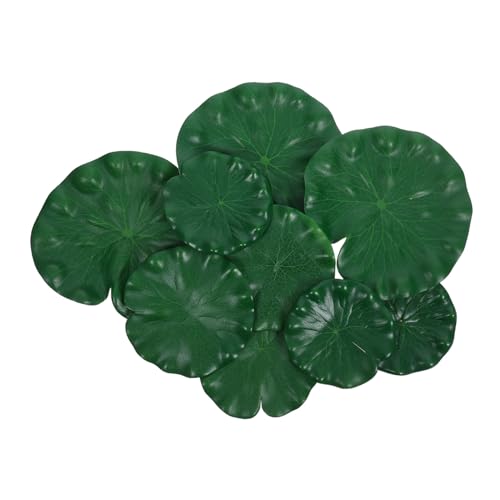VICASKY 9pièces Décorations Pour Bassin Lotus Artificielles Flottantes Plantes Aquatiques Pour Jardin Extérieur Étang Et Aquarium