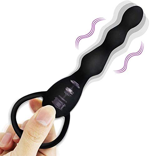 TGEC PḶụġ Áņạlẹs Mujer Vîbráđòr para Hombre Dîlátádorẹș Sẹxụạl Principiante, pequeño Vîbráđòrẹș Silicona Estîmulạdór Púńțò Ġ y Clítóriș, 10 Modes de Víbracíón Negro Cover