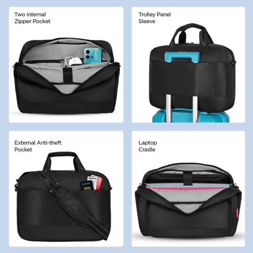 Image of HARISSONS Luminix Laptop Messenger Bag | 12L | Fits 15.6 inch Laptop | 1000D + Twill PU Coated Polyester | Business, Travel & Everyday Use | Durable, Organized & Professional