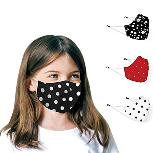 Maple Face Mask for Kids | Reusable and Washable | 3 Layer Filtration | Anti Pollution | Cotton Protective kid Mask | Fashionable for Girl Boys Unisex | Adjustable Ear loop