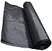 Price comparison product image Heavy Duty Black Polythene Sheet - DPM 125 mu - 500 Guage - 4m x 25m Roll