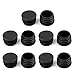 Produktbild JOYKK 10 Stück Kunststoff Möbel Bein Plug Blindstopfen Endkappe Bung Für Runde Rohr - G # Schwarz