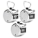 3 Stk Mechanischer Handzähler Metall Einhandzähler Digital Mengenzähler Hand Held Clicker Zähler Mini Golf Handzähler Counter Handzählgerät mit Metallschlaufe für Inventur Messen Training Schule