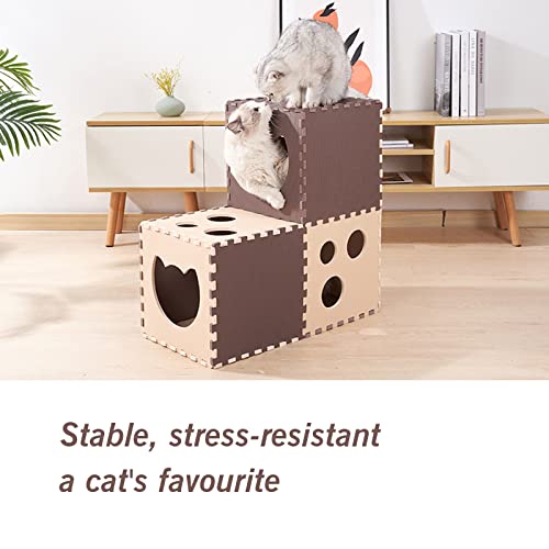 Túneles para gatos de interior en material EVA bicolor 6