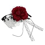 BESPORTBLE Haarband Für Damen Elegantes Halloween Cosplay Kostüm Mit Schwarzem Netzdesign Kostüm Requisite Für Karneval Partys Langlebig Stylisch