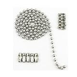 Glory Qin 6mm Stainless Steel Ball Chains & 10 Matching connectors (6mm, 10 feet)