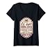 Femme Carafe à décanter pour 43e anniversaire I Label T-Shirt avec Col en V