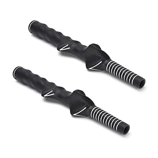 traderplus 2-Pack Right-Handed Golf Swing Training Grip Trainer, Black