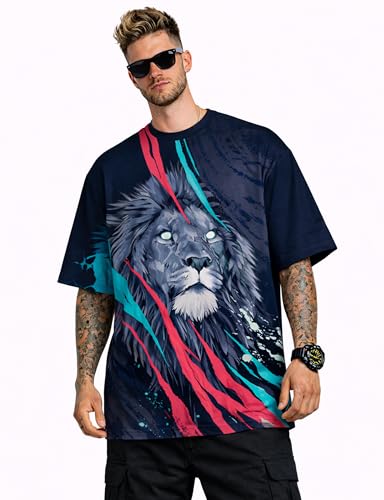 Image of STAND OUT All Over Printed Psychelic Trippy Animal T-Shirts