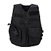 Atmungsaktive Weste, V-Ausschnitt Kinder Weste Schutzweste mit 600D Oxford Tuch Schwarz für Outdoor Jagd Konfrontationstraining Spiele Cosplay(L)