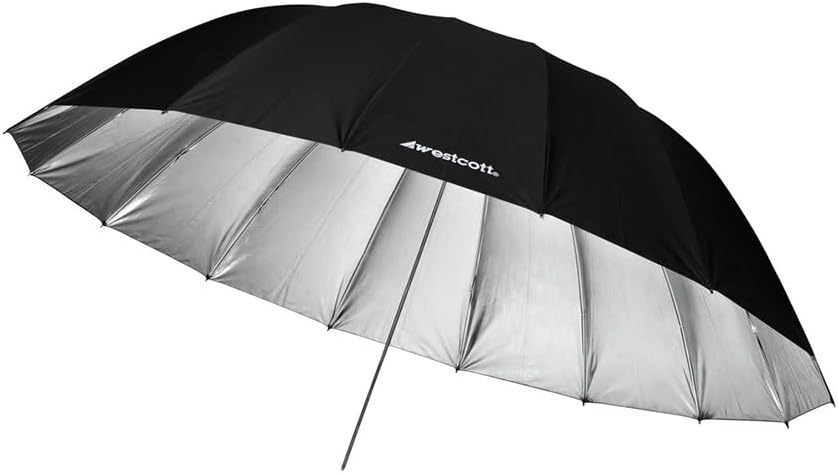 Westcott 7-Foot Umbrella Bundle - Includes Silver, White and Diffusion Varieties for Soft Portrait Photography Lighting