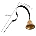 STYDDI Dog Training Bell, Metal Wall Mounted Doggy Doorbell for Potty Training and House Training, Suitable for Puppies or Small Dogs (Black)