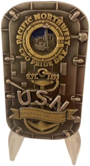 Pacific Northwest CPO Pride USN Navy Challenge Coin-US Navy Chief Petty Officer Rank Collectible Challenge Coin