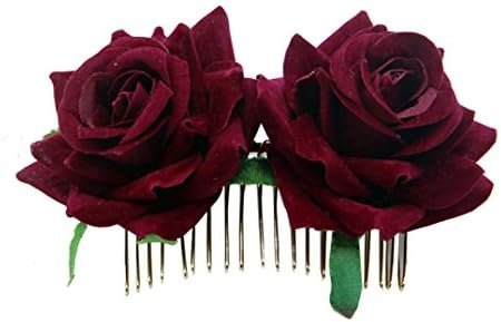 DDazzling Women's 2 xRose Hair Flower Clips Fascinator Flowers Hair Claw Accessories