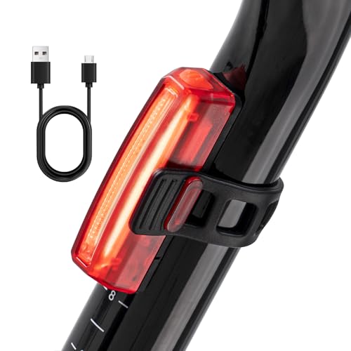 Luz Trasera para Bicicleta Recargable USB, súper Luminosa de 100 lúmenes, lámpara Trasera de Bicicleta LED, se engancha fácilmente para Servir como iluminación Trasera roja para una Seguridad óptima