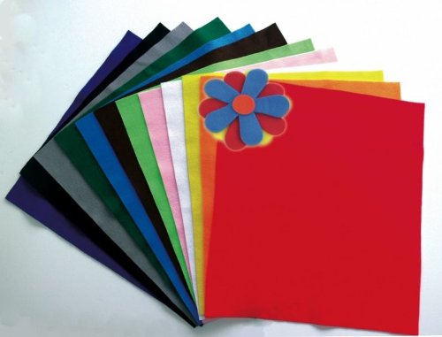 Coupons de feutrine 45x50 multicolore pour le scrapbooking et le DIY créatif