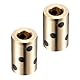 Kozelo 2 Stück Gleitlager - [8x15x24mm] Gewickelte ölfreie Gleitbuchsen aus gegossenem Messing für Maschinen, hydraulische Systeme