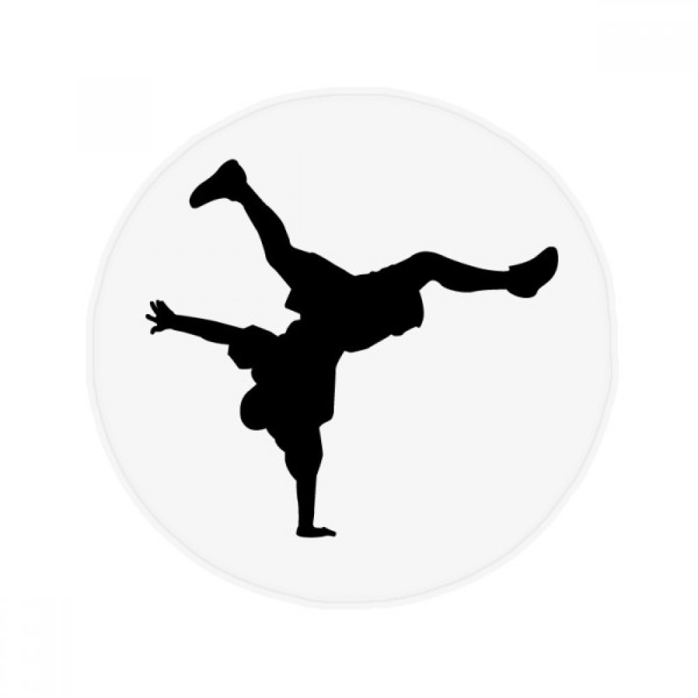 Tapis de douche antiglisse Danseur Handstand 60x60 multicolore