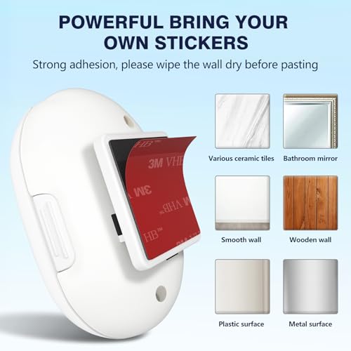 Image of HANNEA UV Sanitizer Toothbrush Holder,USB Rechargeable Smart Automatic UV Sanitizer Toothbrush Holders for Bathroom Antibacterial Holder Wall Mounted Portable Mini Stand