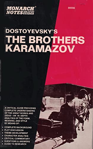 Dostoevsky's the Brothers Karamazov (Monarch No... 0671005561 Book Cover