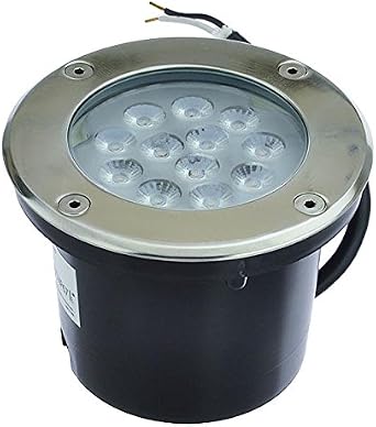 ضوء بئر LED منخفض الجهد مع حافة الفولاذ المقاوم للصدأ المصقولة 12V AC / DC ، 14W ، 3733WW