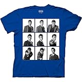 Ripple Junction Doctor WHO 10th Doctor Grid Photos TV Series Adult T-Shirt Officially Licensed Medium Royal