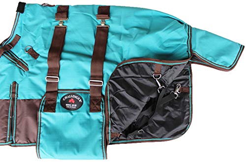 Image of Challenger 1200D Miniature Weanling Donkey Pony Horse Foal Winter Blanket Teal 51937B