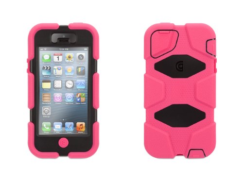 Griffin Survivor All-Terrain Rugged Case for iPhone 5/5S, iPhone SE, Pink/Black