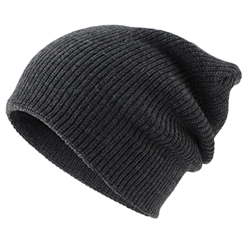 Connectyle Classic Double Layer Knit Beanie Hat Warm Thick Acrylic Winter Hats Daily Cuffed Beanies Watch Hat for Men Women