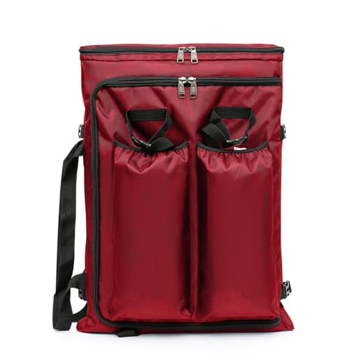 Zaino per lavagna artistica A2 con tasche multiple custodia portatile per tavolo da disegno 4 K borsa per schizzi con manico impermeabile per il trasporto per vernici tavolozza pennelli