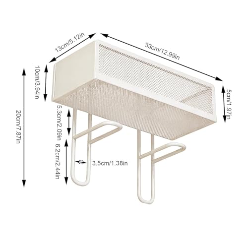 Étagère de rangement sur toilettes avec support serviette en papier intégré - 7