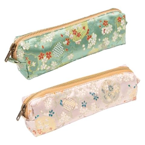Neikafan Floral Pencil Case with Zipper Cover