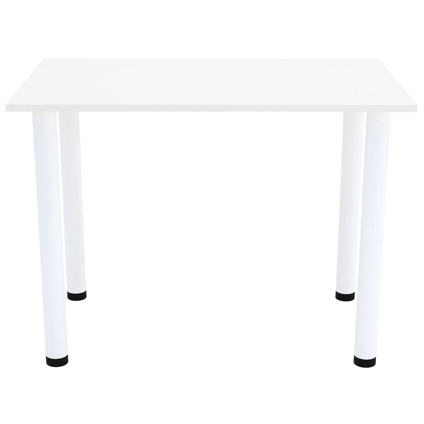 AKKE Table à Manger avec Pieds Blancs Table de Salle à Manger Cuisine ou Bureau 100 cm x 60 cm
