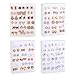 FANSWAN 18Pairs Set Gold Silver Studs Earrings Elegant Mixed Styles Heart and Flower Earrings Accessory for Fashion Lovers