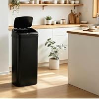 Amazon｜センサー全自動開閉式 ゴミ箱 45L 大容量 ステンレス 自動開閉