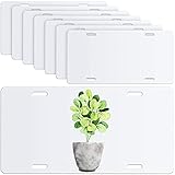 Blank License Plate Plastic License Plate White License Plate Tag Automotive License Plate for Car...