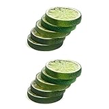 Fomgeely 10 Pcs Plastic Lemon Slices Artificial Fruit Slices Fake Lemon Slices, Simulation Lemon...