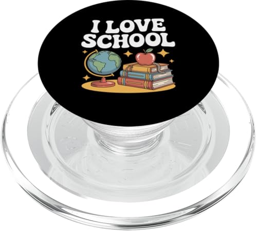 Ya en manzanajugosa.com: I Love School Globe Apple Books Aprendizaje PopSockets PopGrip para MagSafe