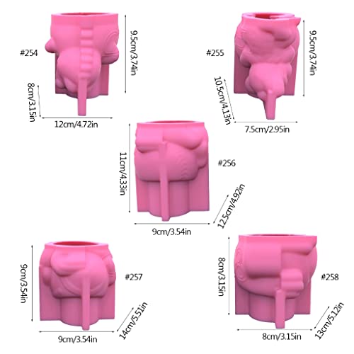 Fogun 3D Silicone Planter Mold, Cement Clay Plaster Silicone Plaster Molds Diy Home Garden Flower Pots Mold #TOP5