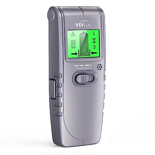 Stud Finder Sensor Wall Scanner, 4 In 1 Electric Wall Detector With Lcd Display, 4 Scanning Modes, Sound Warning, Beam Wall Scanner For The Center And Edge Of Wood Ac Wire Metal (Grey) #TOP4